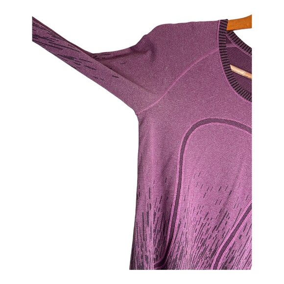 Lululemon Run: Swiftly Tech Long Sleeve Crew Heathered Regal Plum-sz 6 - Picture 9 of 9